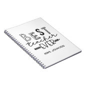 Beste leraar ooit - Cute Teacher Appreciation Notitieboek (Rechterzijde)