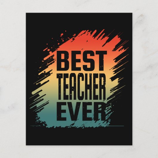 BESTE LERAAR OOIT FLYER (Voorkant)