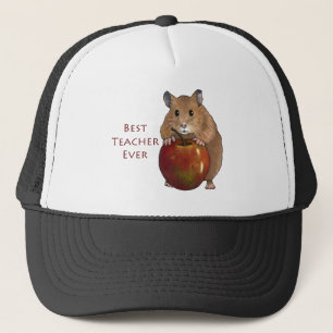Beste leraar ooit: Hamster met Apple: Kunst Trucker Pet