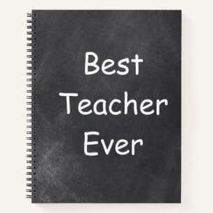 Beste leraar ooit in Chalkboard Design Gift Idee Notitieboek