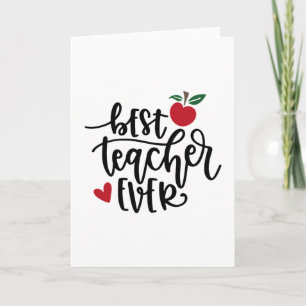 Beste leraar ooit kaart