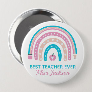 Beste leraar ooit - Leerlingenwaardering Ronde Button 4,0 Cm