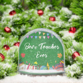 Beste leraar ooit leuke foto cadeau sneeuwbol (Kerstmis)