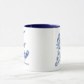 Beste leraar ooit Modern Blue Camo op maat Mok (Midden)