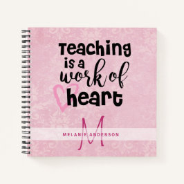 BESTE LERAAR OOIT Monogram Dagboek Bedankt Notitieboek