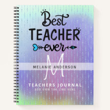 BESTE LERAAR OOIT Monogram Journaal Bedankt