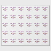 Beste leraar ooit naam toevoegen datum jaar eenvou cadeaupapier (Vlak)