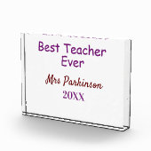 Beste leraar ooit naam toevoegen datum jaar eenvou fotoblokken (Rechts)