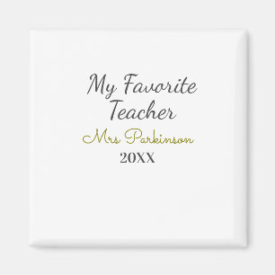 Beste leraar ooit naam toevoegen datum jaar eenvou magneet