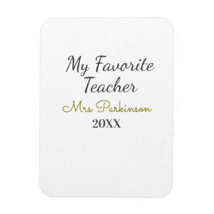 Beste leraar ooit naam toevoegen datum jaar eenvou magneet