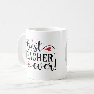 Beste leraar ooit op maat gemaakte foto waardering koffiemok