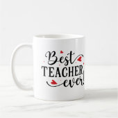 Beste leraar ooit op maat gemaakte foto waardering koffiemok (Links)
