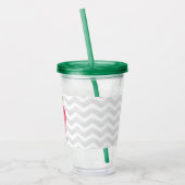 Beste leraar ooit persoonlijke Apple Chevron Acryl Drinkbeker (Links)
