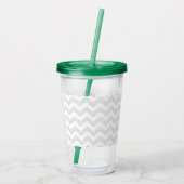 Beste leraar ooit persoonlijke Apple Chevron Acryl Drinkbeker (Achterkant)