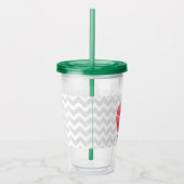 Beste leraar ooit persoonlijke Apple Chevron Acryl Drinkbeker (Rechts)