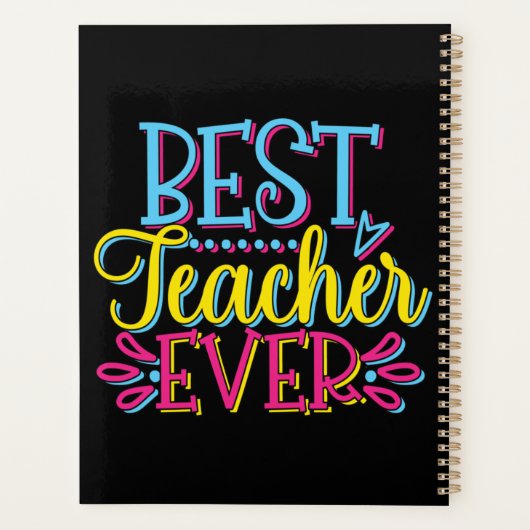 Beste leraar ooit planner (Achterkant)