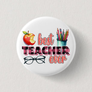 Beste Leraar Ooit Ronde Button 3,2 Cm