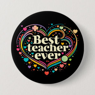 Beste leraar ooit ronde button 7,6 cm