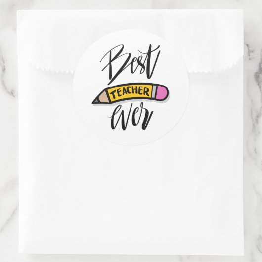 Beste leraar Sticker (Tas)