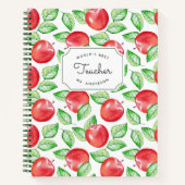 Beste leraar ter wereld | Gepersonaliseerd Apple P Notitieboek (Voorkant)