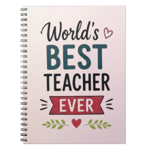 Beste Leraar Ter Wereld Ooit Notitieboek