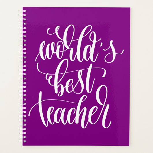 Beste leraar ter wereld planner (Voorkant)