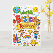 Beste Leraar Ter Wereld Schattige Leraar Waarderin
