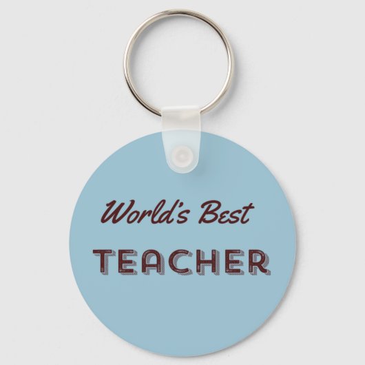 Beste leraar ter wereld sleutelhanger (Voorkant)