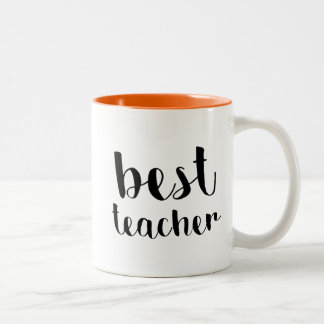 Beste leraar tweekleurige koffiemok