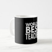 Beste leraar wereldwijd koffiemok (Voorkant links)
