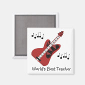 Beste leraar wereldwijd magneet (Voorkant / Achterkant)