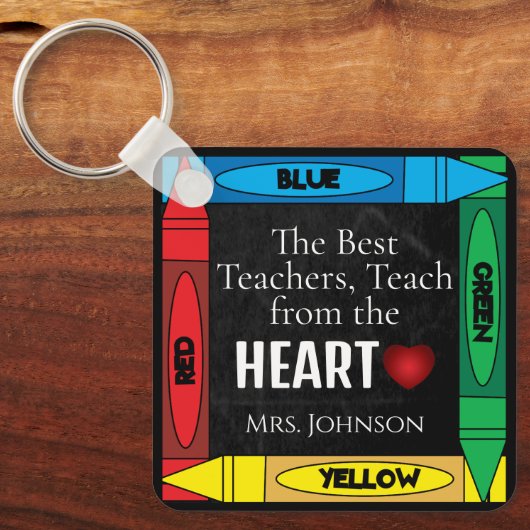 Beste leraren, leer uit het hart | Leraar Sleutelhanger (Voorkant)