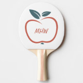 BESTE LERERS aangepast monogram pongpeddel Tafeltennisbatje (Voorkant)