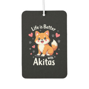 Beste leven met Akita tanktop Luchtverfrisser