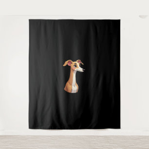 Beste leven met Arabische Greyhound T-Shi met lang Wandkleed