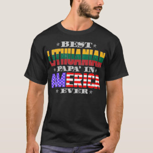 Beste Litouwse apa in Amerika ooit Vaderdag T-shirt