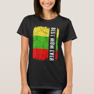 Beste Litouwse mam ooit Litouwen vlag moeder D T-shirt