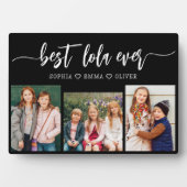 Beste Lola ooit - Kleinkinderen Fotocollage Fotoplaat (voorkant)