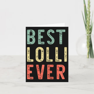 Beste Lolli Ooit Familie Grappig Vintage Retro  Kaart