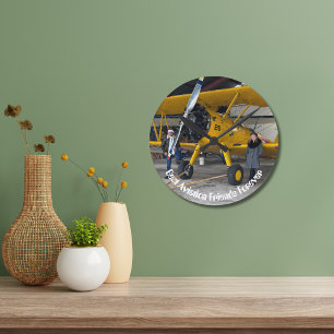 Beste luchtvaartvrienden voor altijd Foto Minimali Ronde Klok