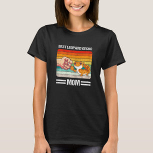 Beste luipaardgekko-moeder vintage luipaardgekko's t-shirt