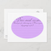 Beste Mail Carrier Grappig bedankt briefkaart (Voorkant / Achterkant)