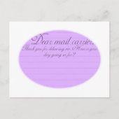 Beste Mail Carrier Grappig bedankt briefkaart (Voorkant)