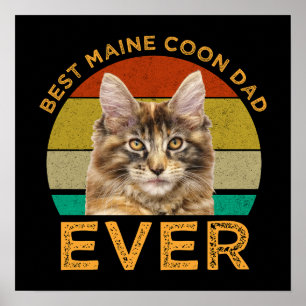 Beste Maine Coon papa ooit Poster