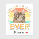 Beste Maine Coon papa ooit Sticker (Vel)