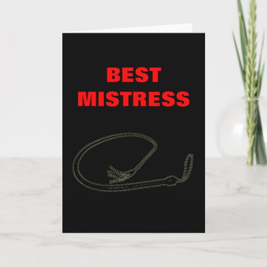 BESTE MAITRESSE KAART (Voorkant)