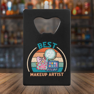 Beste Make-up Artist Retro - Film Crew Gift Kredietkaart Flessenopener