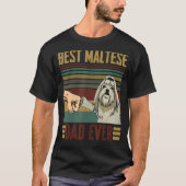 beste Maltese vader ooit Mannen vaderdag T-shirt (Voorkant)
