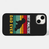 Beste Maltezer vader ooit, Malteese hond pa Case-Mate iPhone Case (Achterkant (horizontaal))