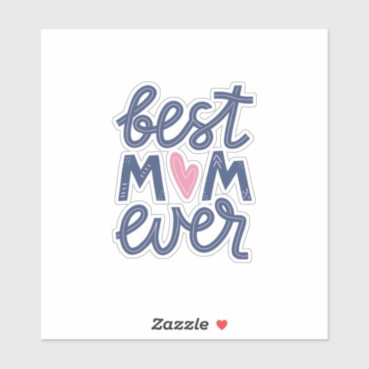 Beste Mam Ever Celebration Sticker (Vel)